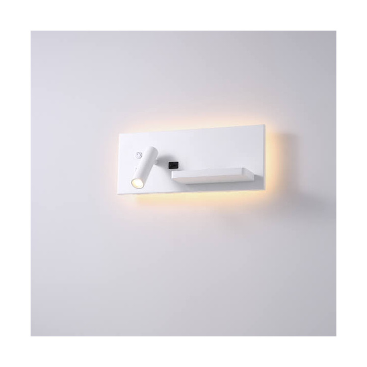 ELKIM HOTELS 417LP white, black USB LED wall horizontal
