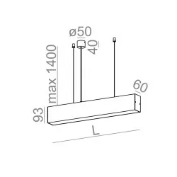 AQFORM SET TRU LED ZWIESZANY