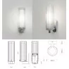 ASTRO OTTAVINO Wall 1411001 bathroom wall lamp IP44 chrome tube