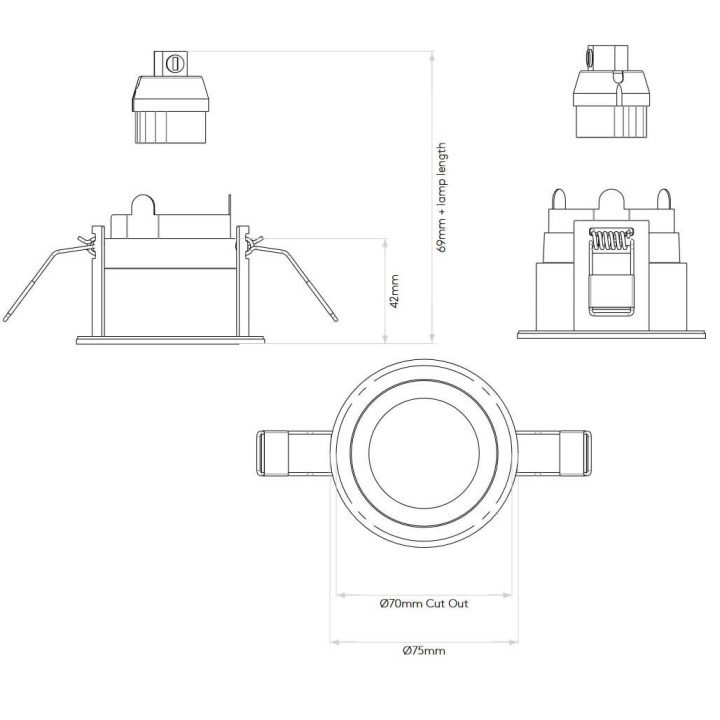 Astro Astro Pinhole Slimline Round 1434001 IP65 Waterproof