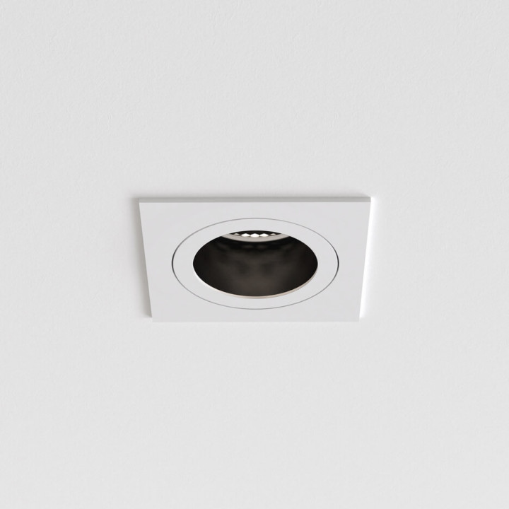 Astro Pinhole Slimline Square fire-rated 1434004 IP20 white-black