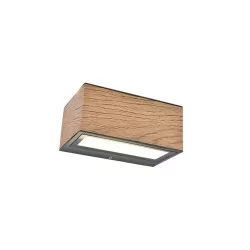 LUTEC GEMINI Outdoor wall lamp LED 4000K wooden