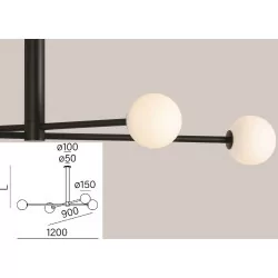 AQFORM FLYING BALL side LED suspended 59870