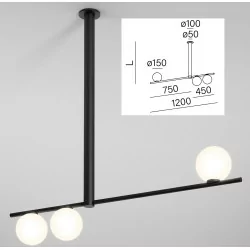 AQFORM FLYING BALL u&d LED suspended 59867/8