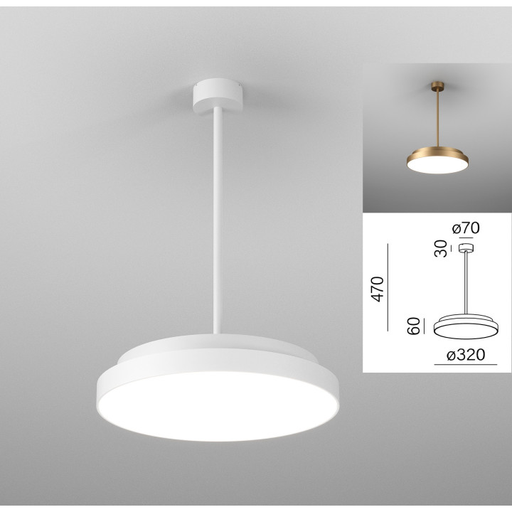 AQFORM BLOS round LED zwieszany 59864