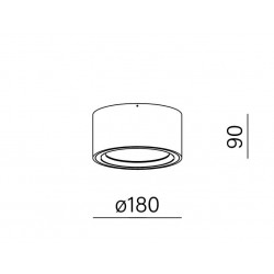 AQFORM MINI RING rim LED natynkowy 47026 18cm