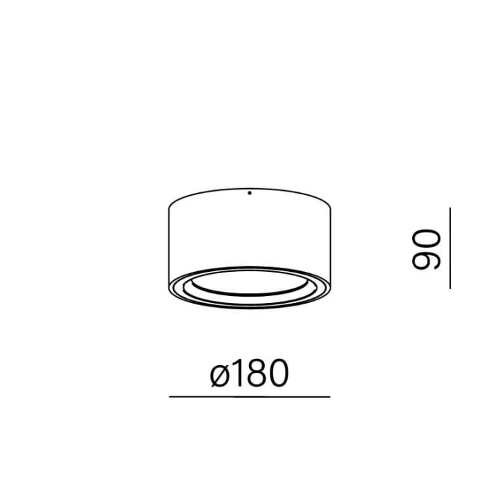 AQFORM MINI RING rim LED natynkowy 47026 18cm