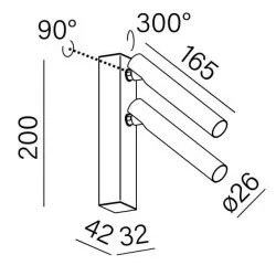 AQFORM PET micro R x2 LED kinkiet 26533