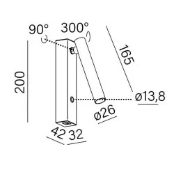 AQFORM PET micro R switch USB LED wall 26530