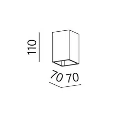 AQFORM VIP square LED 230V exterior kinkiet 26542