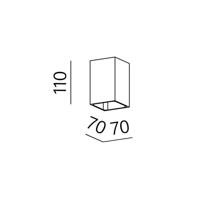 AQFORM VIP square LED 230V exterior wall 26542