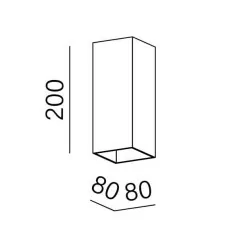 AQFORM VIP square up&down LED 230V exterior kinkiet 26543