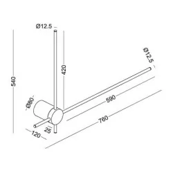 Kinkiet LED ELKIM WAND 469