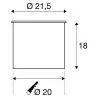 SLV DASAR 215 ES111 229230 230V round ground lamp