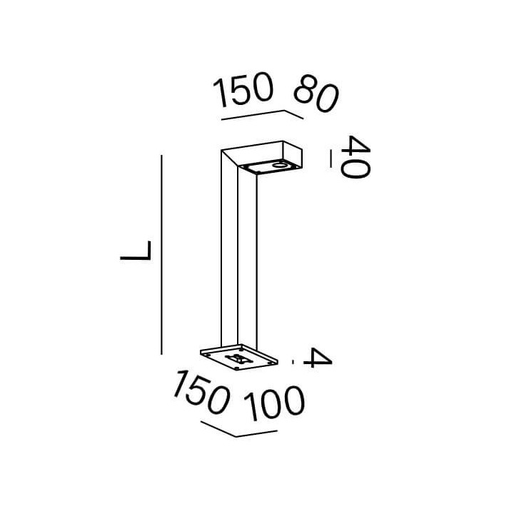 AQFORM SLUP LED exterior standing bollard IP65 black 26548, 26549