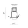 Aqform HOLLOW micro LED hermetic recessed 38011