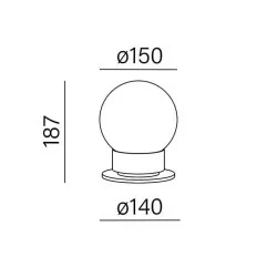 AQFORM MODERN BALL LED table lampa biurkowa 26550