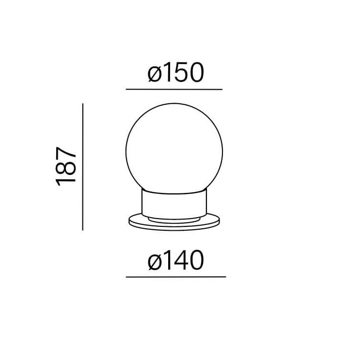 AQFORM MODERN BALL LED table lampa biurkowa 26550