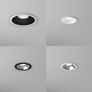 AQFORM SIRCA LED recessed 37988, 37989 white, black