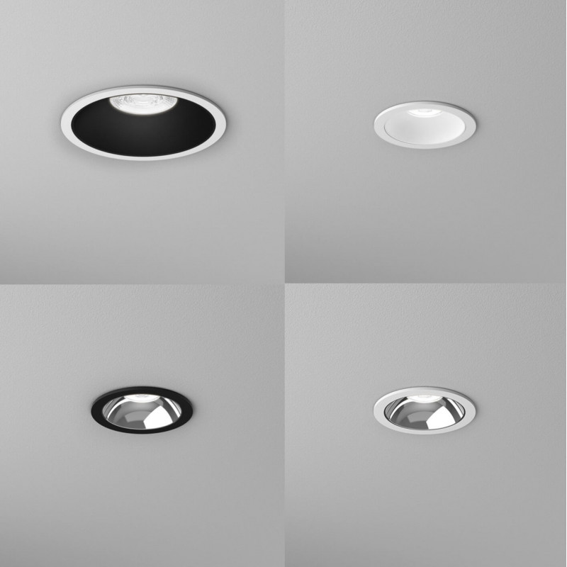 AQFORM SIRCA LED wpuszczany 37988, 37989 biała, czarna oprawa LED