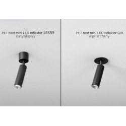 AQFORM PET next mini LED G/K spot 16413 recessed tube 38mm