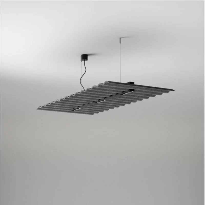 AQFORM AQfelt RAFTER WAVE points LED section suspended 59900 office