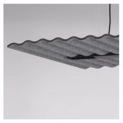 AQFORM AQfelt RAFTER WAVE points LED section suspended 59900 office