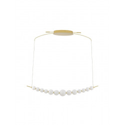 LUCES MOCA LE42747 pendant LED lamp 32W gold + white acrylic