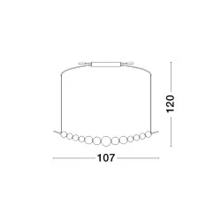 LUCES MOCA LE42747 lampa wisząca LED 32W