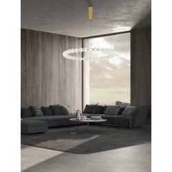 LUCES MOCA LE42748 pendant LED lamp 54W gold + white