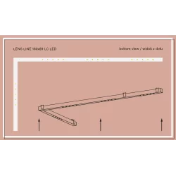 AQFORM LENS LINE 180x89 LC LED wpuszczany 38037 lewa