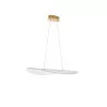 LUCES COLIMA LE42755 hanging lamp LED 31W transparent + gold