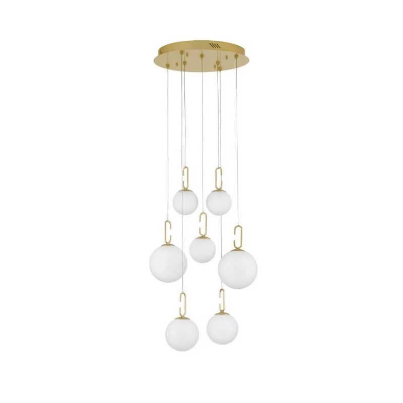 LUCES YARA LE42757 gold pendant lamp 52W white balls