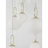 LUCES YARA LE42757 gold pendant lamp 52W white balls