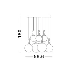 LUCES YARA LE42757 wisząca LED 52W