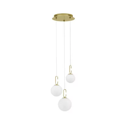 LUCES YARA LE42758 pendant LED lamp 25,8W gold + white balls