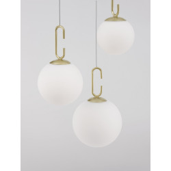 LUCES YARA LE42758 pendant LED lamp 25,8W gold + white balls