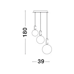 LUCES YARA LE42758 lampa wisząca LED 25,8W