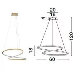 LUCES CELAYA LE42761 lampa wisząca LED 40W