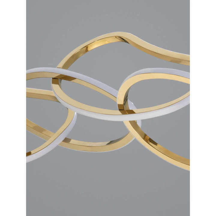 LUCES CELAYA LE42760 big, elegant pendant gold LED lamp 50W