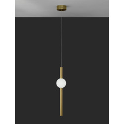 LUCES IGUALA LE42762 pendant LED lamp 10W gold + white ball