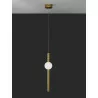 LUCES IGUALA LE42762 pendant LED lamp 10W gold + white ball