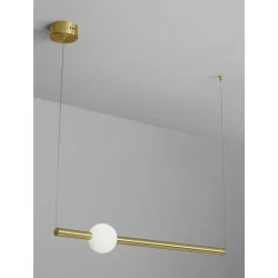 LUCES IGUALA LE42763 gold pendant LED lamp 10W + white ball 92cm