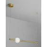 LUCES IGUALA LE42763 gold pendant LED lamp 10W + white ball 92cm