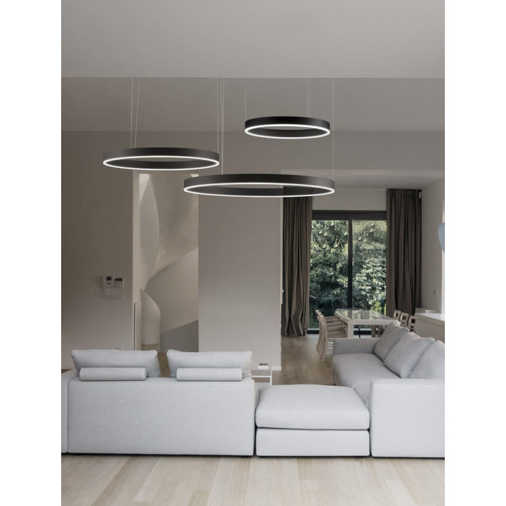 LUCES JACA LE42765, LE42766 big pendant LED lamp 143W black, white
