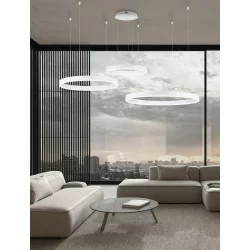 LUCES JACA LE42765, LE42766 big pendant LED lamp 143W black, white