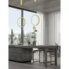 LUCES AUTLAN LE42771 black, gold vertical pendant LED lamp