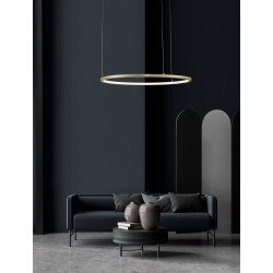 LUCES TOLUCA LE42767 black pendant LED lamp 60cm, 80cm,100cm