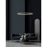 LUCES TOLUCA LE42767 black pendant LED lamp 60cm, 80cm,100cm