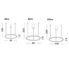 LUCES TOLUCA LE42767/8/9 pendant LED lamp 60cm, 80cm, 100cm
